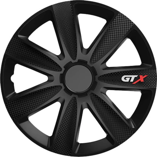 Versaco Σετ Τάσια Αυτοκινήτου Gtx Carbon Bl Cbx 4τμχ 15" Μαύρο