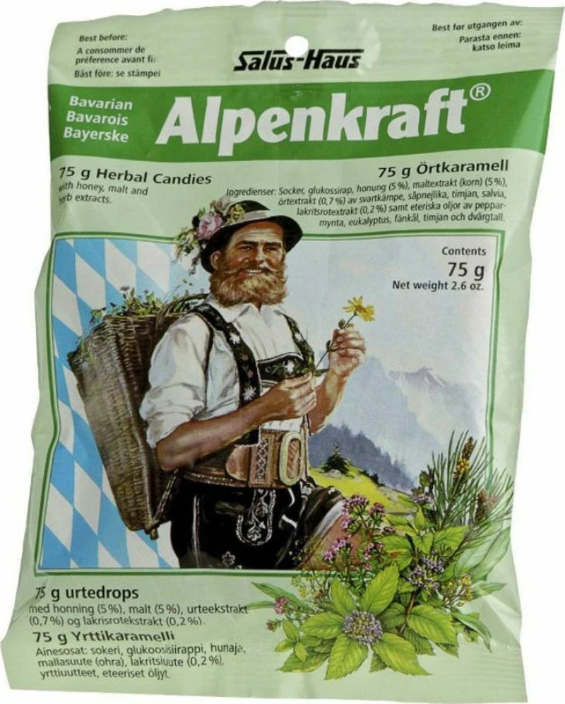 Power Health Alpenkraft Καραμέλες για τον Ερεθισμένο Λαιμό & το Βήχα 75gr