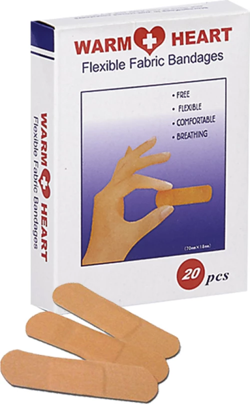 Warm Heart Flexible Fabric Bandages 20τμχ