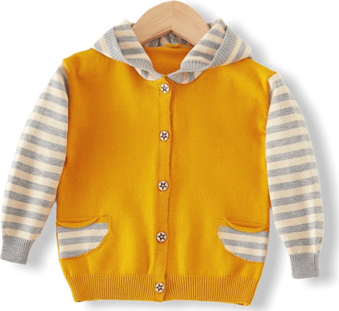 Baby Knitted Jacket - Yellow