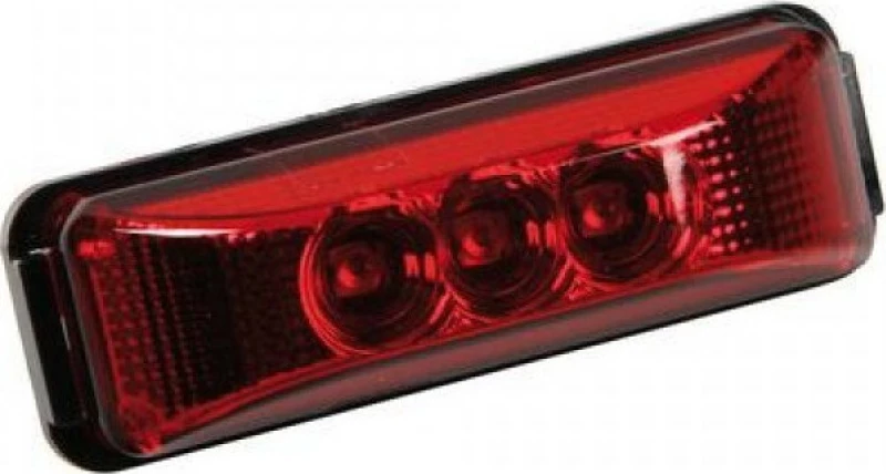 Lampa Φως Όγκου 3 LED 24V 10.3cm - Κόκκινο