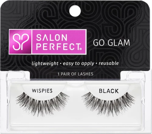 Salon Perfect Go Glam Lashes - Wispies Black