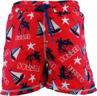 Βρεφικό Μαγιό Βερμούδα Tortue 080-350 Κοκκινο Tortue Kids