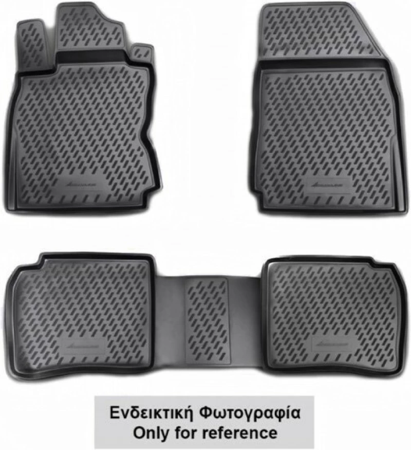 Novline Σετ Πατάκια 4τμχ από Λάστιχο για Kia Carnival 2006+