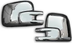 Omtec VW T4 Transporter / Caravelle 1990-2003 Πλαστικά Καπάκια Καθρεφτών Χρωμίου 2τμχ