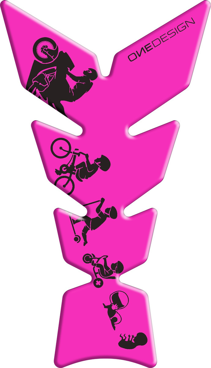 ΑΥΤΟΚΟΛΛΗΤΟ ΡΕΖΕΡΒΟΥΑΡ CGMOON23P BIKER'S EVOLUTION PINK UNIVERSAL TANKPAD| PRINT