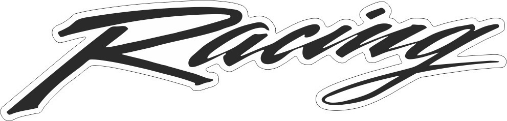 ΑΥΤΟΚΟΛΛΗΤΟ ΔΙΑΚΟΣΜΗΤΙΚΟ UNIVERSAL BLACK RACING LABEL 10PCS RACINGBKP| PRINT