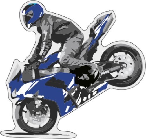 ΑΥΤΟΚΟΛΛΗΤΟ ΔΙΑΚΟΣΜΗΤΙΚΟ UNIVERSAL MOTO BLU LUX LABEL 2PCS 5006BP| PRINT