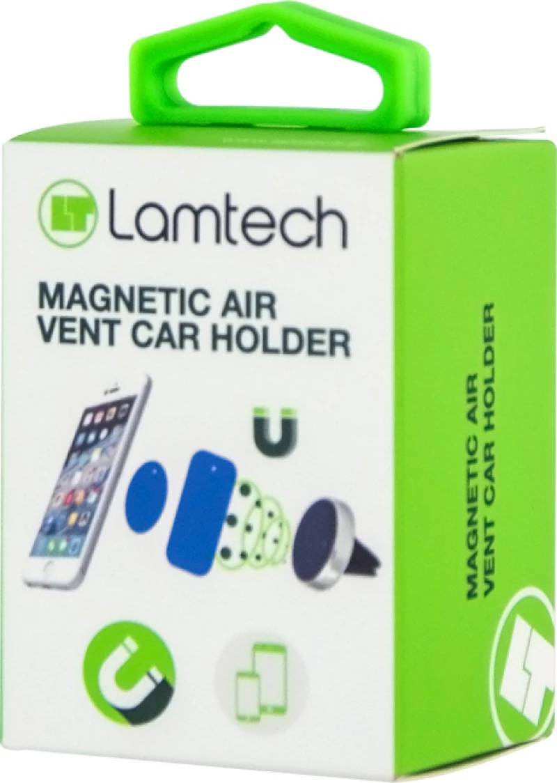 Βάση Κινητού Αυτοκινήτου Magnetic Air Vent Car Holder Silver με Μαγνήτη