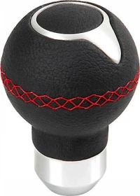 Lampa Kuma Special Edition Πόμολο Ταχυτήτων Μαύρο με Κόκκινη Ραφή