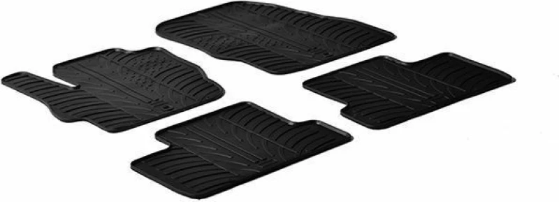Gledring 0215 Σετ Πατάκια 4τμχ από Λάστιχο για Mazda GS 2009-2012