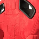 Auto Gs Καθίσματα Bucket R8 Suede Alcantara Κόκκινο Σετ 2τμχ
