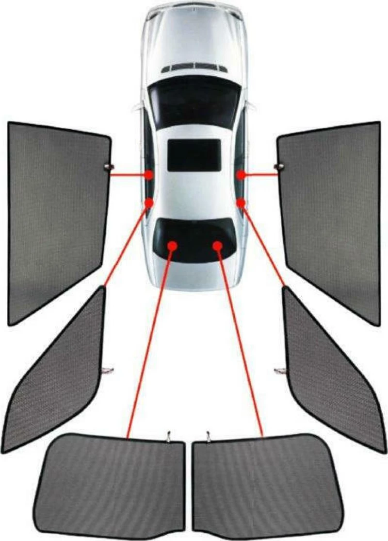 CarShades Πλαϊνά Σκίαστρα Σετ Ford Focus 2011+ SW 6τμχ