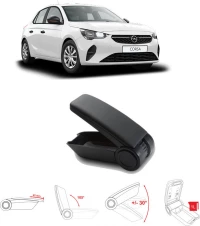 Rati Armster Τεμπέλης Αυτοκινήτου Armster OE1 για Opel Corsa F 2020+ Μαύρο