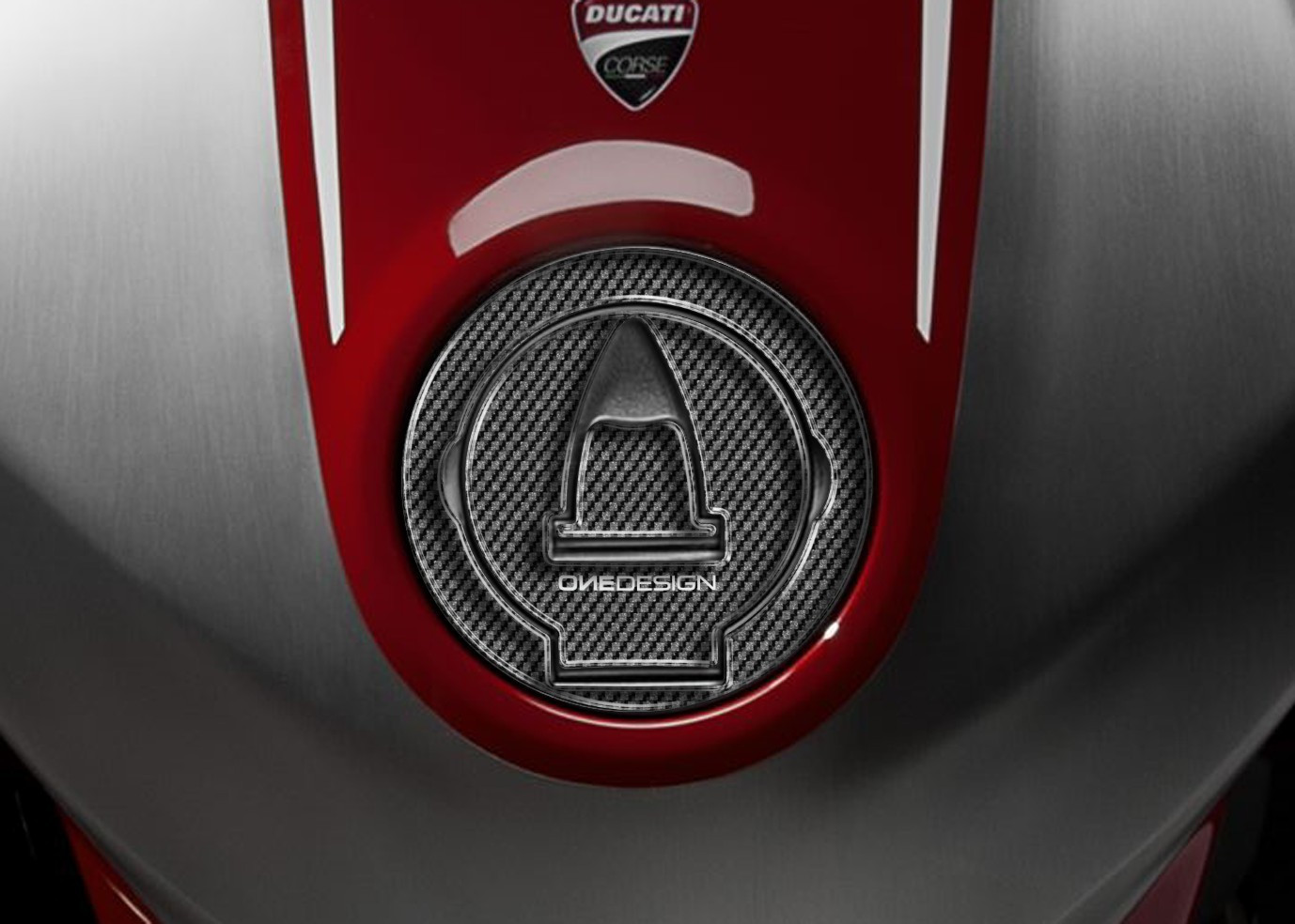 ΑΥΤΟΚΟΛΛΗΤΟ ΤΑΠΑΣ ΡΕΖΕΡΒΟΥΑΡ FUEL CUP KIT PTGSD2P ΓΙΑ DUCATI| PRINT