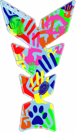 ΑΥΤΟΚΟΛΛΗΤΟ ΡΕΖΕΡΒΟΥΑΡ CGMOON17P COLORFUL HANDS UNIVERSAL TANKPAD| PRINT