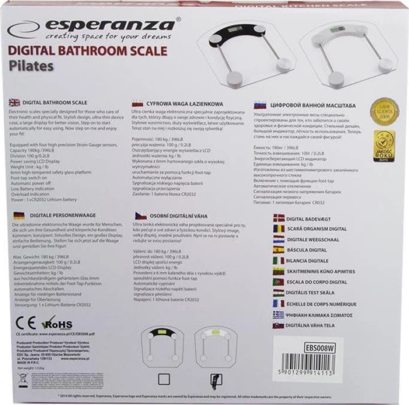 Esperanza Pilates EBS008W White