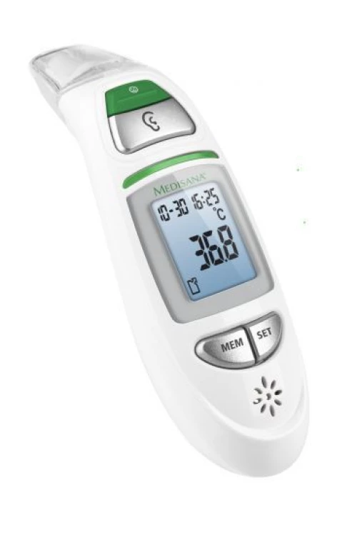 Medisana TM 750 digital body thermometer Remote sensing thermometer White Ear, Forehead Buttons