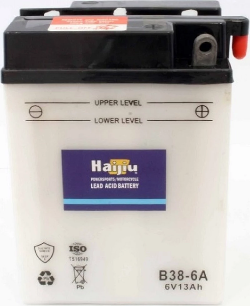Μπαταρία Μοτοσυκλέτας Haijiu B38-6A 6V 13Ah