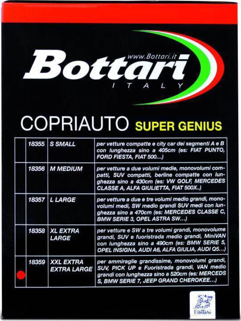 Bottari Super Genius S 405x165cm