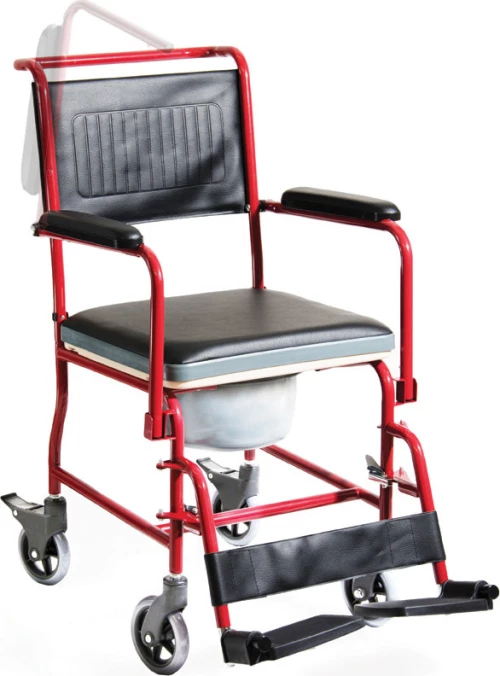 Alfa Care Αμαξίδιο Τουαλέτας – Μπάνιου Σταθερό AC-32 Burgundy
