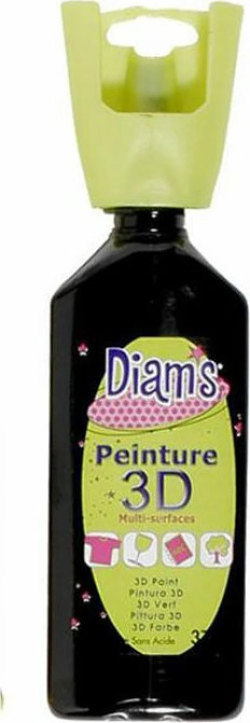 Diam's 3D Περίγραμμα Brilliant Black 37ml