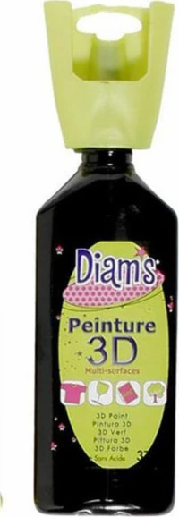 Diam's 3D Περίγραμμα Brilliant Black 37ml