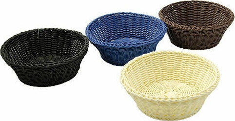 ΚΑΛΑΘΙ ΨΩΜΙΟΥ RATTAN ΜΑΥΡΟ 20x7cm