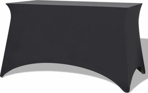 vidaXL Ελαστικό Κάλυμμα Τραπεζιού Γκρι 183x76cm (2τμχ)