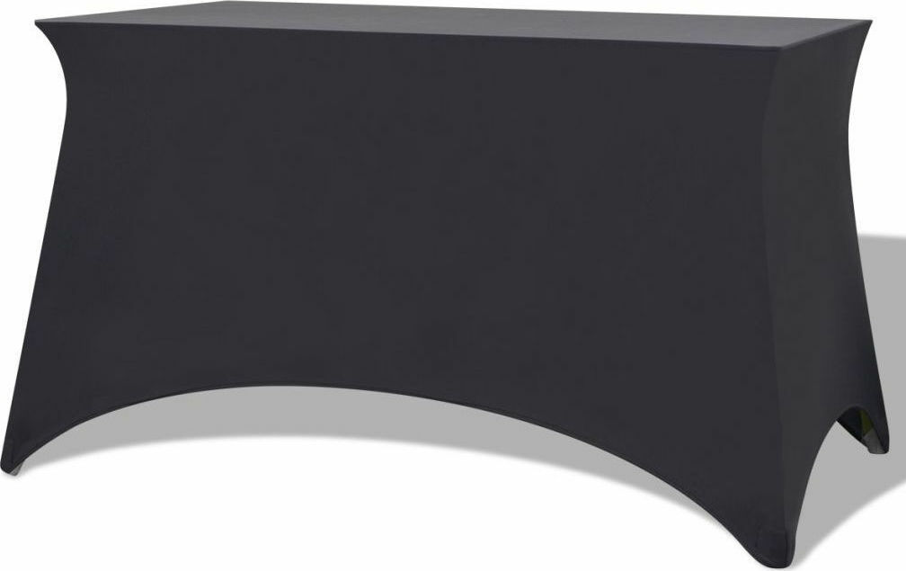 vidaXL Ελαστικό Κάλυμμα Τραπεζιού Γκρι 183x76cm (2τμχ)