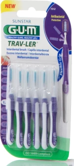 GUM Trav-Ler Extra fine Cylindrical 1.2mm 6τμχ