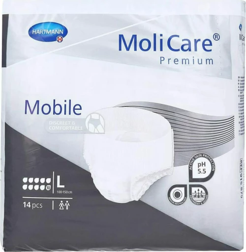 Hartmann Molicare Premium Mobile 10D 100-150cm Large 14τμχ