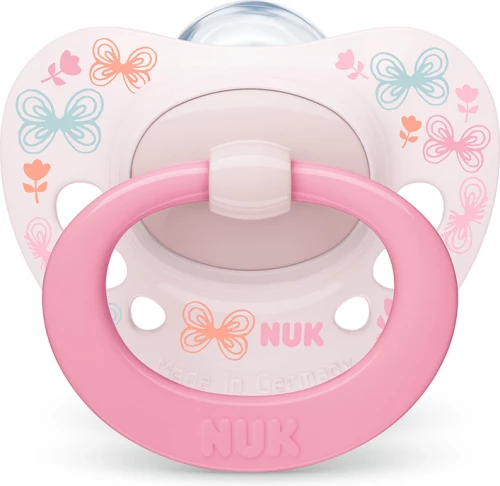Nuk Signature Σιλικόνης 0-6m Pink 1τμχ