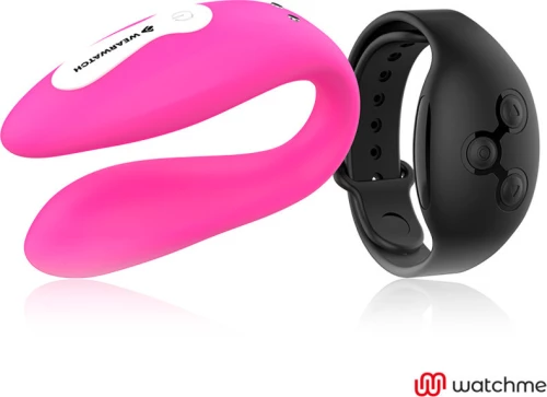 WEARWATCH DUAL PLEASURE WIRELESS TECHNOLOGY WATCHME FUCHSIA / JET BLACK