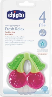 Chicco Δροσιστικός Κρίκος Οδοντοφυΐας Κεράσι 4+ μηνών