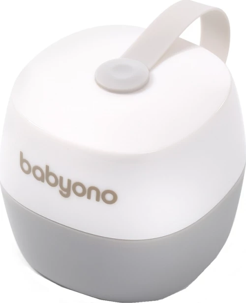 Babyono Θήκη πιπίλας White & Grey