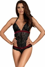 Obsessive Rossita Sensual Lacy Teddy Black