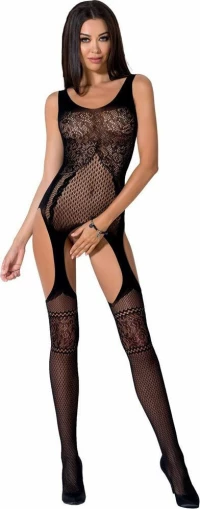 Δαντελωτό Ολόσωμο Καλσόν Passion BS061 Black