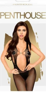 Penthouse Forbidden Fruit Bodystocking Black