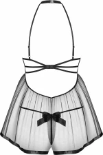 Obsessive Delishya Babydoll & Thong Black