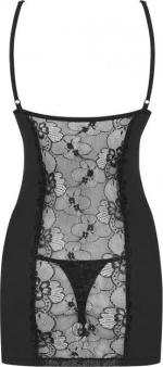 Obsessive Heartina Black Chemise & Thong