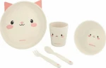 Kikka Boo Bamboo Tableware Cat Pink