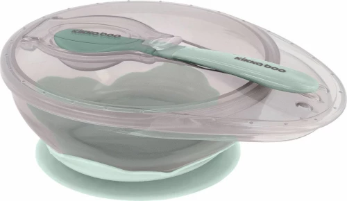 Kikka Boo Bowl With Spoon Mint