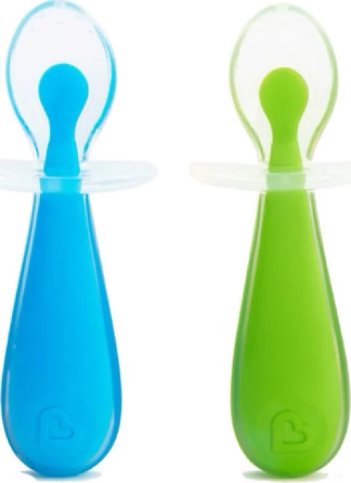 Munchkin Gentle Silicone Spoons Blue/Green 2τμχ