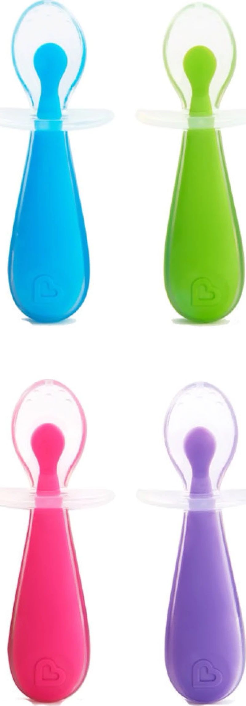 Munchkin Gentle Silicone Spoons Blue/Green 2τμχ