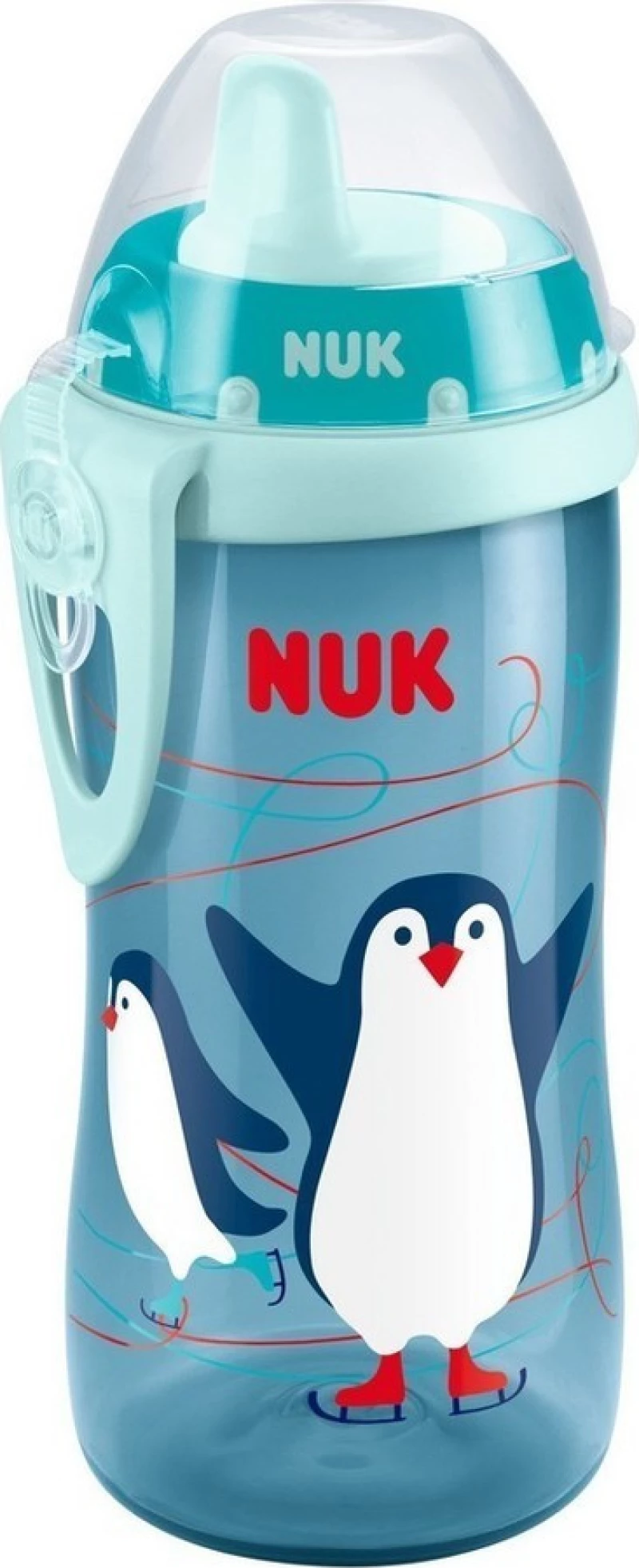 Nuk Παγουράκι Kiddy Cup με Ρύγχος 300ml Blue Penguin, 12m