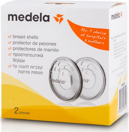 Medela BreastShells, Προστατευτικά Koxύλια Θηλών, για Συλλογή Μητρικού Γάλακτος, 2τμχ.