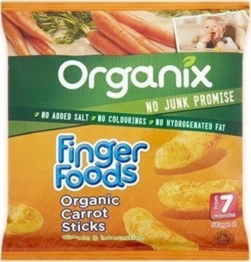 Organix Τραγανά Sticks Καρότου 20gr
