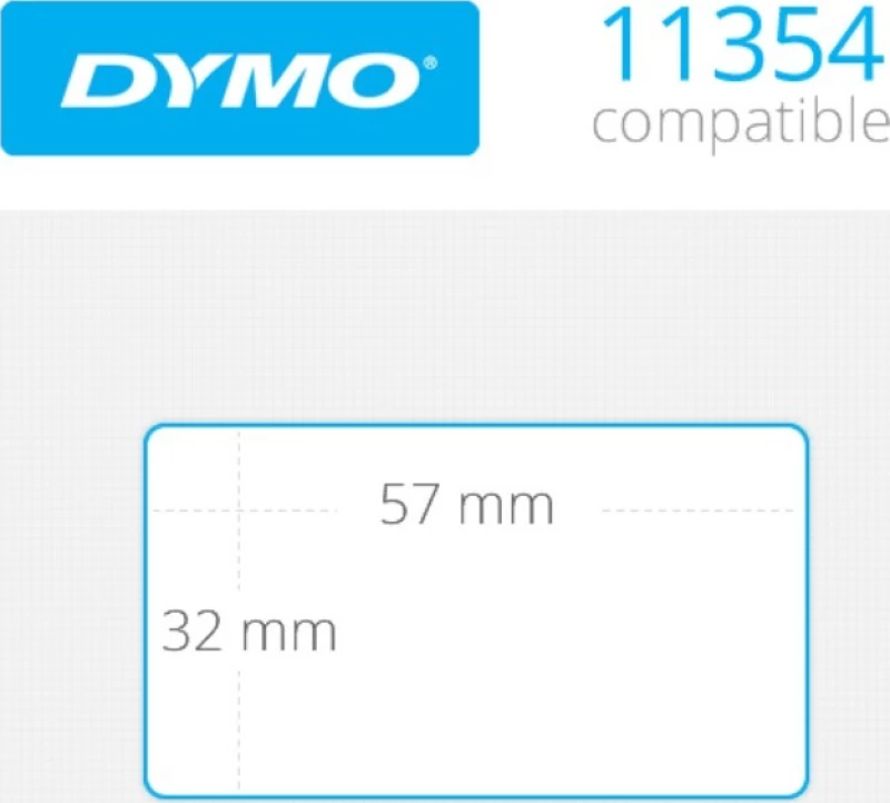 1000 Αυτοκόλλητες Ετικέτες σε Ρολό 57x32mm (1τμχ)