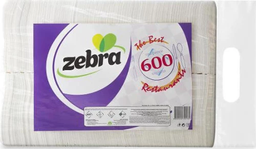 Χαρτοπετσέτα 30x30 Zebra (600 τμχ)